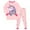 A10-Pink, variant on Hessimy Unisex Infant Toddler Spring Summer Soft Fabric 2Pcs Soft Long Sleeve Comfortable Sleepwear Pajamas(Dark Purple,6-7 Years)