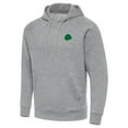 thumbnail image 2 of Men's Antigua Heather Gray Chicago Blackhawks St. Patrick's Day Victory Pullover Hoodie, 2 of 3