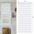 thumbnail image 4 of Superjoe 33"W X 72"H Dual Layer Zebra Roller Shades Cordless Blinds for Windows, Sheer or Privacy, White, 4 of 19