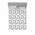 thumbnail image 2 of Skull Bedding Set with Sheet & Covers, Pattern with Colorful Vivid Hearts and Little Skulls Romantic Fun Print, Printed Bedroom Decor 2 Shams, 4 Sizes, Multicolor, by Ambesonne, 2 of 3