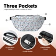 thumbnail image 4 of Naloa Swimming Shark Print Running Belts for Men Women,Running Fanny Pack with 2-Zipper Pockets,Waterproof Waist Pack for Travel Hiking Running Outdoor Sports, 4 of 8
