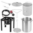thumbnail image 2 of OuterMust Outdoor Propane Turkey Fryer 30QT Aluminum Pot with Basket 50,000 BTU Turkey Fryer Kit, 2 of 8