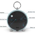 thumbnail image 5 of Silent Bedside Clocks Battery Operated Non Analogue Alarm Clock Loud Vintage Alarm Clocks with Light Large Display, 5 of 5