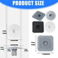 thumbnail image 3 of Silicone Shower Drains Cover With Hair Trap Elastic Easy Maintenance Strainer Not Clog Drains Guards for Bathroom Use, 3 of 9