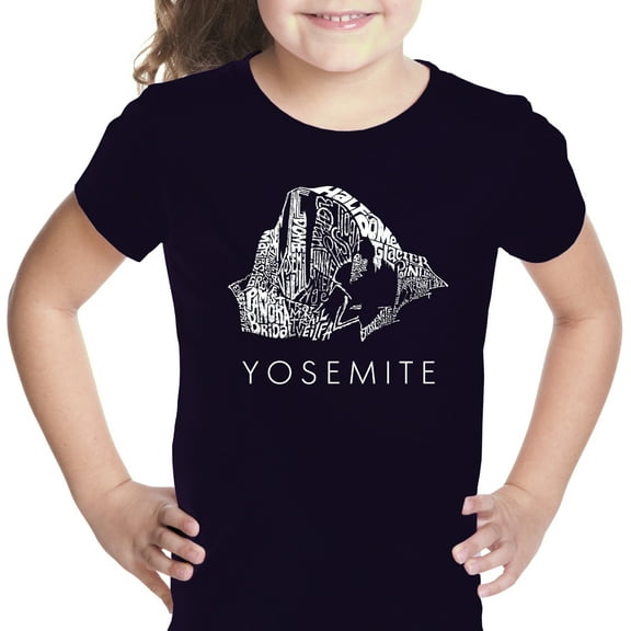 LA Pop Art Girl's Word Art T-shirt - Yosemite