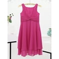 thumbnail image 4 of Aislor Kids Girls Sleeveless Chiffon Layers Lyrical Dress Bridesmaid Wedding Party Flower Girls Dress, 4 of 7