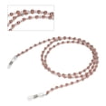 thumbnail image 2 of Imitation pearls fashion glasses chain Wearing Neck Holding cord Drawstring Cord Reading Glasses Holder Accessories Brown, 2 of 9