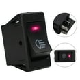 thumbnail image 1 of BUYISI 1X Car Led On/Off Indicator Rocker Toggle Switch Driving Fog-Lamp Work Light Bar Red, 1 of 5