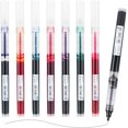thumbnail image 1 of 8 Pcs Stylo à Bille Roulante à Encre Liquide Colorée, Encre Colorée 0.5mm Ultra Fine, Stylos à Encre Multicolores Écriture Fluide pour Prise de Notes, Bureau École Maison Femmes Hommes, 1 of 7