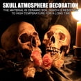 thumbnail image 6 of MarinaVida Imitated Human Skull Gas Log for Indoor or Outdoor Fireplaces, Fire Pits Halloween Decor, Patent Pending, 6 of 6