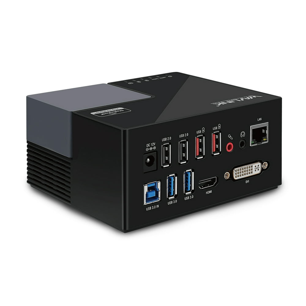 USB 3.0 Universal Docking Station for Laptop Dual Video Monitor