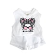 thumbnail image 1 of Girls Sleeveless Hooded Top And Shorts Two Piece Set Summer Sweatsuits Casual Sports Suit, 1 of 3
