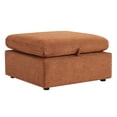thumbnail image 4 of CHITA ottoman with storage for Living Room, Fabric Foot Rest Stool Seat, Terracotta, 4 of 9