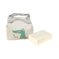 thumbnail image 1 of Juego de Mahjong Mini Juego de Ocio con Bolsa de Almacenamiento con 144 Fichas Clásico blanco, 1 of 9