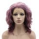 thumbnail image 1 of Peluca sintética morada con ondas y encaje frontal, elegante y natural, para fiesta de Halloween, de Mx Angel, 1 of 1
