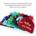 thumbnail image 4 of Sombrero de Navidad LED que brilla intensamente Papá Noel * Gorras Fiesta Muñeco de nieve Gorro Tocado Sombreros de punto Sombreros de Navidad Kits de decoración para fiestas Deja que nieve Kearding HA068331-05, 4 of 6