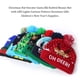 thumbnail image 5 of Sombrero de Navidad LED que brilla intensamente Papá Noel * Gorras Fiesta Muñeco de nieve Gorro Tocado Sombreros de punto Sombreros de Navidad Kits de decoración para fiestas Alce rojo púrpura Monstrate HA068331-01, 5 of 6