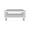 White, variant on Knubmt Square Tea Table Coffe Table with Open Shelf, Wood End Table for Living Room, Office, Black