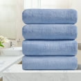 thumbnail image 2 of Green Essen 4 Pack Oversized Bath Towel Sets 700 GSM Soft Shower Towels 35 x 70 Inches Quick Dry Bath Sheets Highly Absorbent Bath Towel Clearance for Bathroom Spa Hotel Gym(Blue), 2 of 9