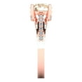 thumbnail image 3 of 2.21ct round cut brown natural morganite 14k rose gold Bridal Wedding Engagement Promise Anniversary Ring for Women size 8, 3 of 7