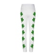 thumbnail image 6 of American Flag Clover Print High Rise Leggings for Women Stretchy Trousers Athletic Slim Fit Bottoms Festive Performance Sportswear, 6 of 6