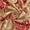 Beige / Burgundy (1 Yard), variant on Spade Damask Chenille 58/59" Heavyweight Upholstery Jacquard Polyester Fabric By The Yard (Beige / Sage, 1 Yard)