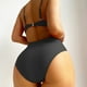 thumbnail image 3 of Gibobby Traje de Baño Sexy Bikini Traje de baño de mujer Traje de baño de malla de cuello Traje de baño Monokini fruncido Top de traje de baño Top(Negro,G), 3 of 5