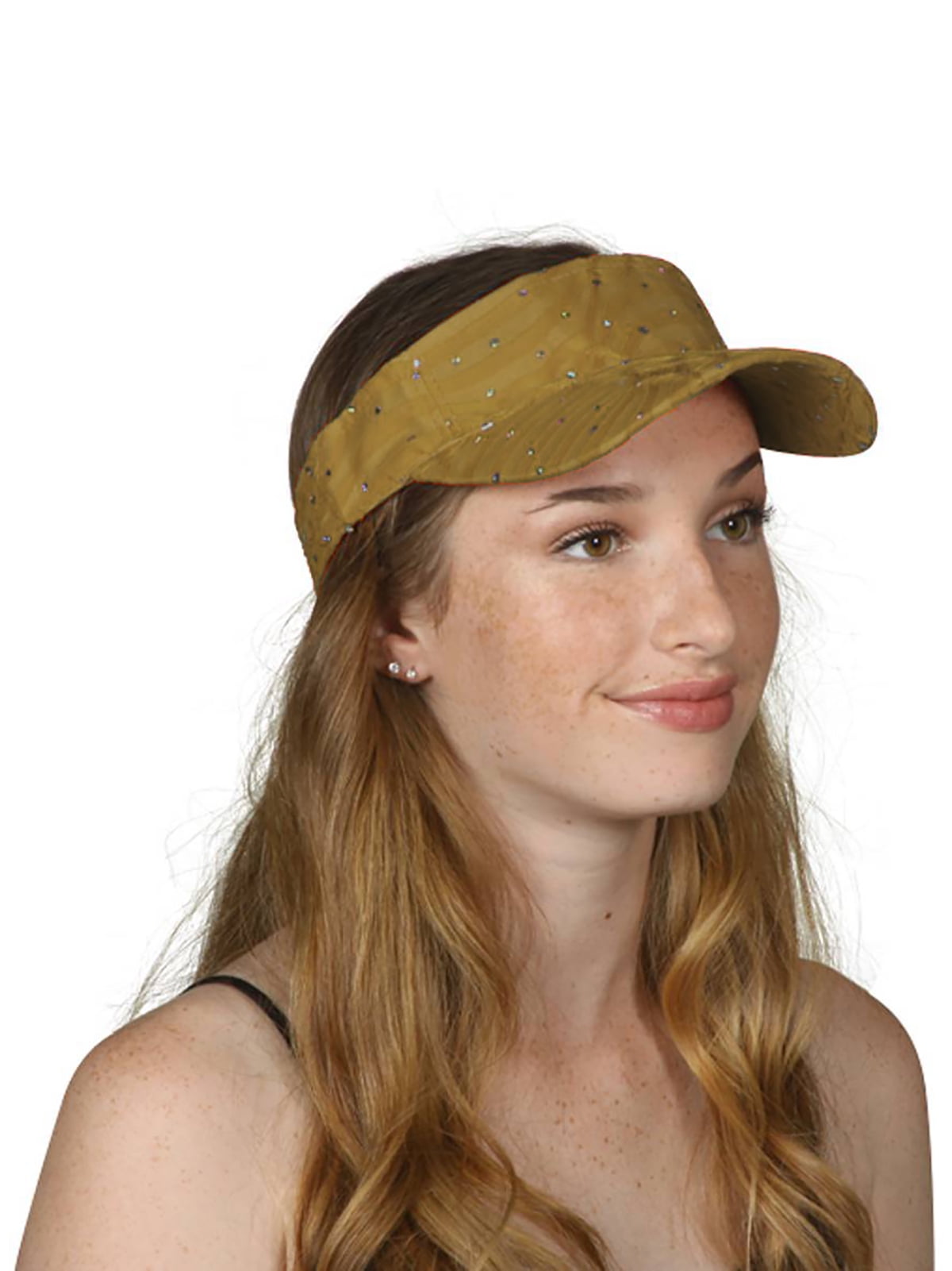 TopHeadwear Glitter Sequin Visor Hat 