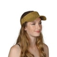 thumbnail image 1 of TopHeadwear Glitter Sequin Visor Hat - Gold, 1 of 2