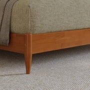 AFI Pasadena King Solid Wood Low Profile Platform Bed, Light Toffee