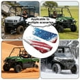 thumbnail image 4 of FKELYI Watercolor American Flag Print Mule Bench Seat Cover 2 Pcs Set Dustproof UTV Seat Cover Compatible with Kawasaki Mule 600/610 Anti-Scratch Seats Protector Decor, 4 of 7