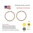 thumbnail image 5 of 3 Pair Set Nose Rings Hoop Cartilage Small Hoops Earrings Set for Women Tragus Septum Helix Thin Multiple Piercing (14K Rose Gold Filled, 5-6-7 mm | 3 Pairs/ 22 GA), 5 of 9