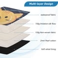 thumbnail image 3 of FORMRS 15"-15.6" Laptop Sleeve Protective Case Soft Carrying Quilted Computer Bag Cover, Orange Cat Planet, 3 of 7