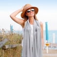 thumbnail image 2 of Scarf Shawl Girl Shoulder Cotton Linen Sun Block Beach Towel Outdoor Sunscreen Miss, 2 of 6