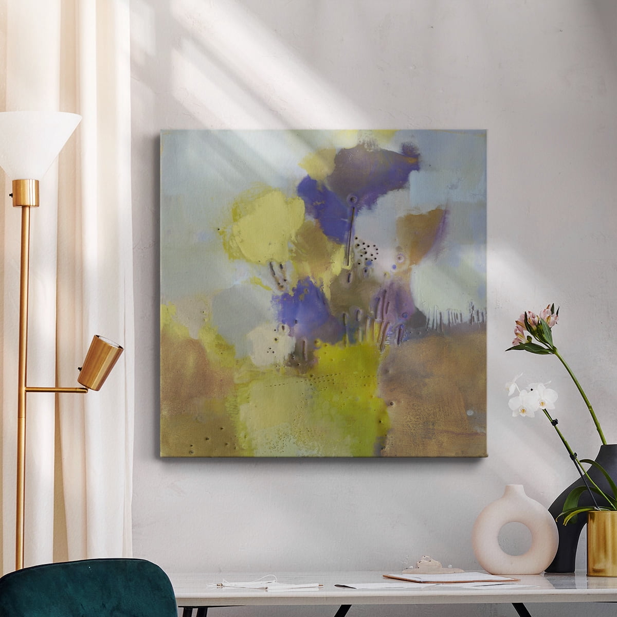 Wexford Home Blume V-Premium Gallery Wrapped Canvas, 24" x 24" - Ready to Hang