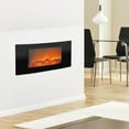 thumbnail image 6 of Cambridge Callisto 35" Wall-Mount Electronic Fireplace with Curved Panel and Realistic Logs, 6 of 7