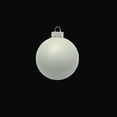 thumbnail image 3 of 28ct Pearl White Polar Glass Ball Christmas Ornaments 2" (50mm), 3 of 4