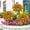 Yellow, variant on Bowayaoa Metal Flower Garden Stake, Rustproof All-Weather Art Sculpture, Decorative Yard Ornament for Lawn Patio Courtyard Outdoor Landscape, Thoughtful Gift for Mom