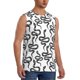 thumbnail image 2 of Balery Hand Drawn Snake Camisetas sin mangas para hombre, absorbe la humedad y protege contra el mal olor.-3X-Large, 2 of 7