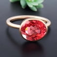 thumbnail image 2 of Oval Cut Red Ruby Engagement Ring Rose Gold Bezel Set Ring Art Deco Statement Women Jewelry July Birthstone Solitaire Ring Holiday Gift For Her, 2 of 4