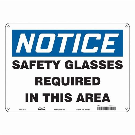 Condor Safety Sign,10 inx14 in,Polyethylene 467A17