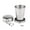 Silver#3, variant on RuiJiao Collapsible Travel Cup, Stainless Steel Folding Camping Cup Portable Drinking Mug For Hiking, Picnic and other Outdoor Activities