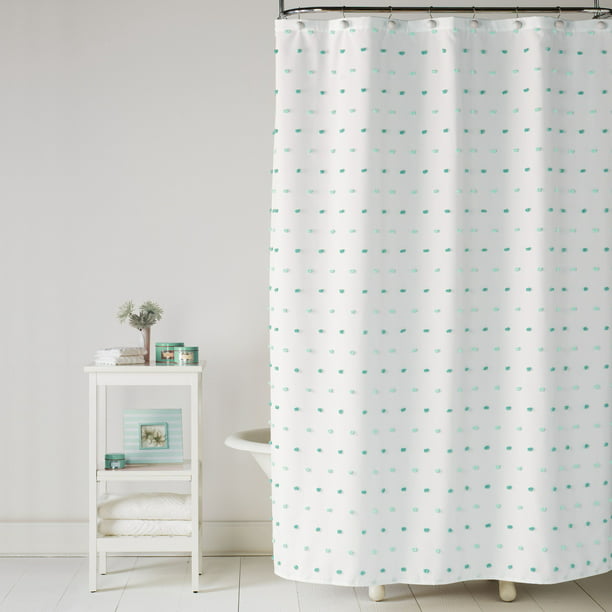 Skl Home Colorful Dot Fabric Shower, Gray Polka Dot Shower Curtain
