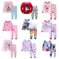 thumbnail image 2 of Conjunto de pijama informal con cuello redondo y estampado animal para niña, 2 piezas xuanjing  unisex, 2 of 2