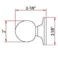 thumbnail image 3 of Ball Dummy Door Knob, Non-Turning Closet and French Door Knob in Matte Black, 3 of 12