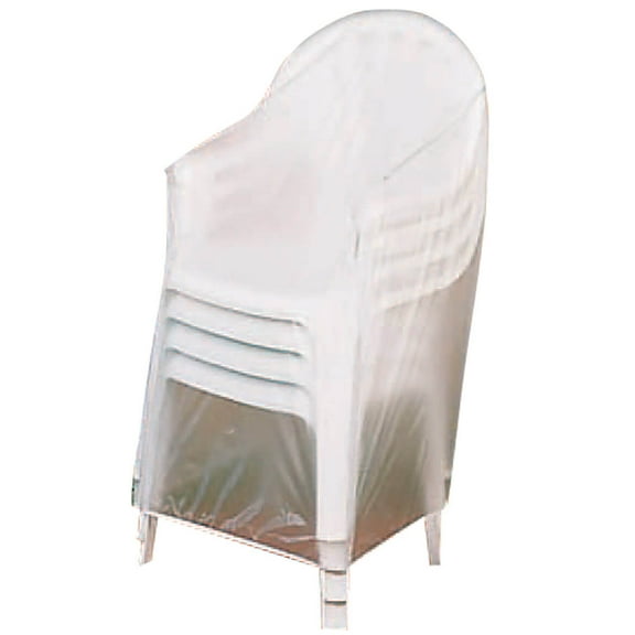 Outdoor Chair Cover, Weather-Resistant, Fits Up to 24 in. L x 24 in. W x 35 in. H, Clear