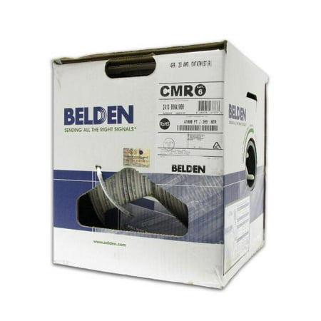 1000' CMR/FT4 CAT6 Network Cable - Solid - White ? Belden 