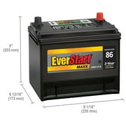 EverStart Maxx Lead Acid Automotive Battery, Group Size 86 12 Volt, minimum 630 CCA