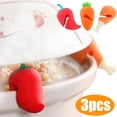 thumbnail image 2 of Lindo soporte de silicona para tapa de olla, antiderrames, resistente al calor, antidesbordamiento, utensilios de cocina duraderos (3 unidades), 2 of 6
