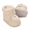 thumbnail image 4 of Winter Plush Cartoon Bear Baby Shoes Soft Sole Warm and Comfortable Cotton Boots 0-18M, 4 of 9